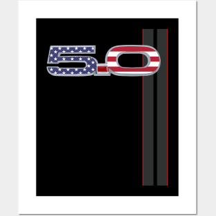 Mustang GT V8 5.0L Racing USA Posters and Art